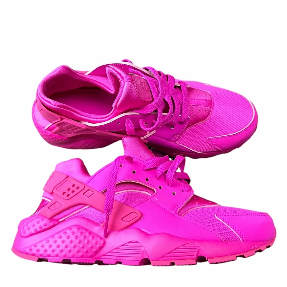 Nike Hot Pink Huarache Run Sneakers (GS)